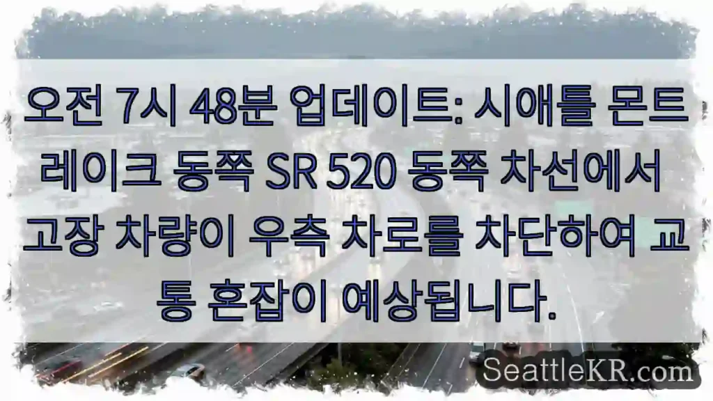 시애틀 SR 520 교통 혼잡