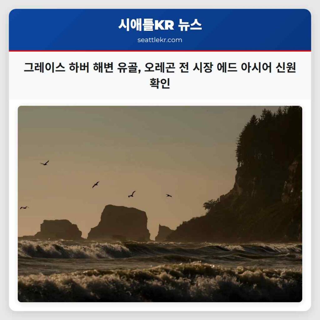그레이스 하버 해변 유골, 오레곤 전 시장 에드 아시어 신원 확인