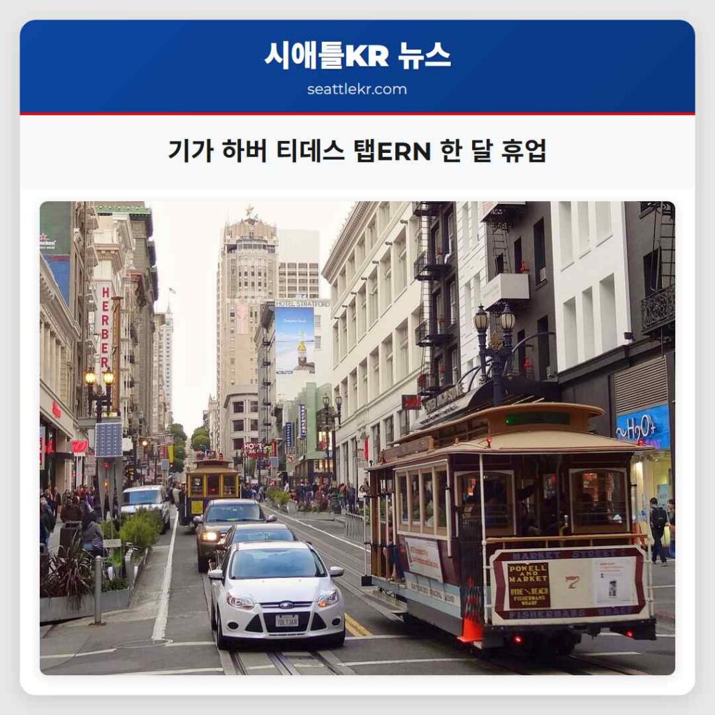 기가 하버 티데스 탭ERN 한 달 휴업