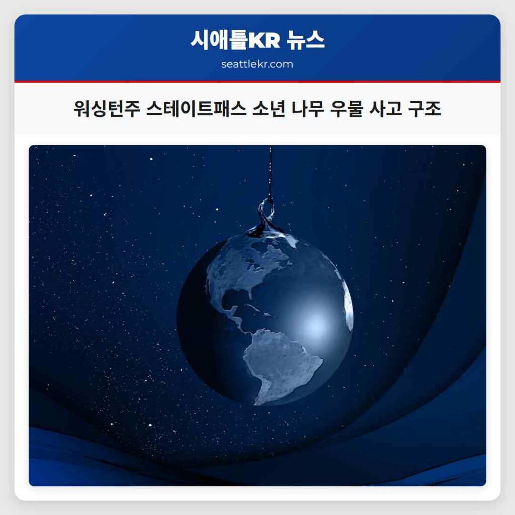 워싱턴주 스테이트패스 소년 나무 우물 사고 구조