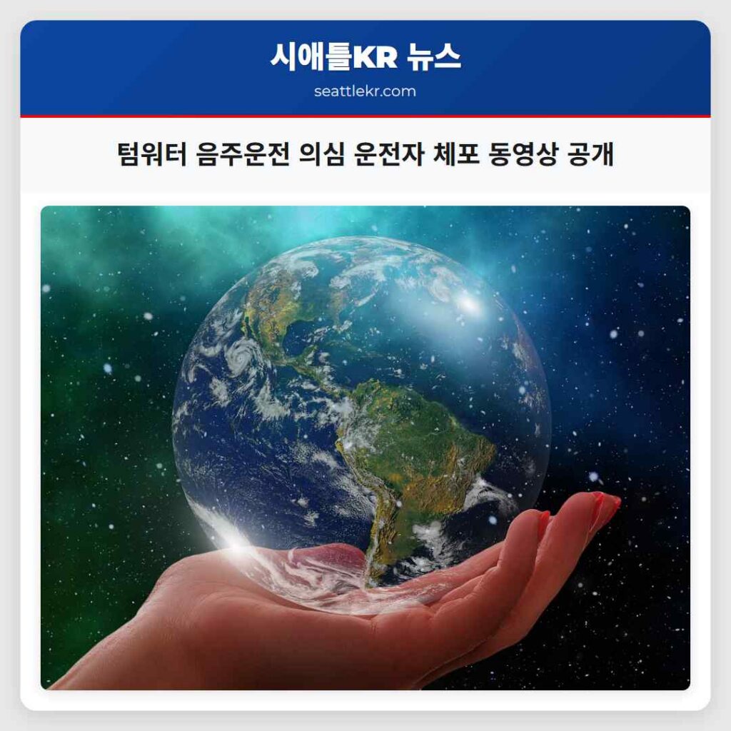 텀워터 음주운전 의심 운전자 체포 동영상 공개