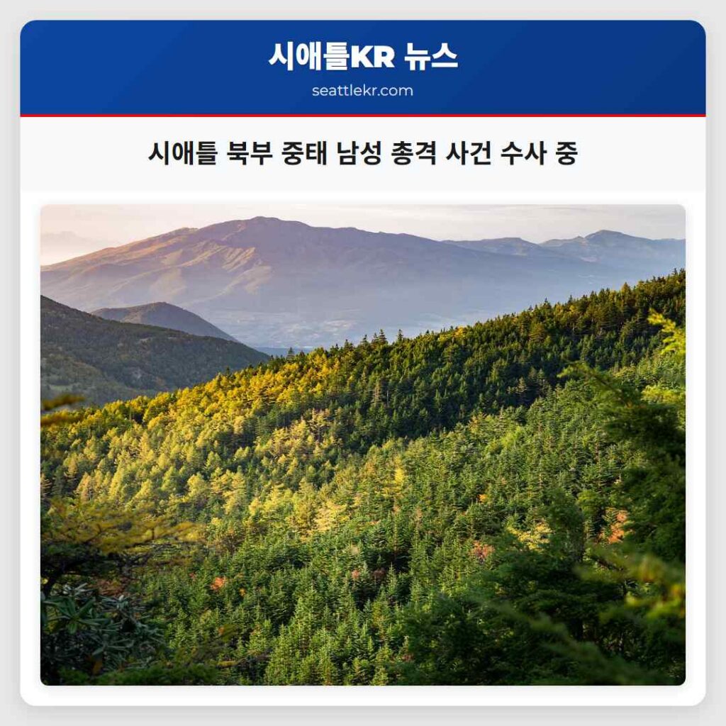 시애틀 북부 중태 남성 총격 사건 수사 중