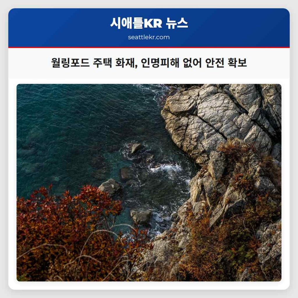 월링포드 주택 화재, 인명피해 없어 안전 확보