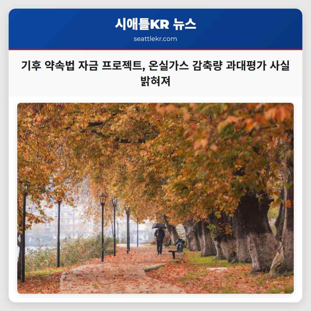 기후 약속법 자금 프로젝트, 온실가스 감축량 과대평가 사실 밝혀져