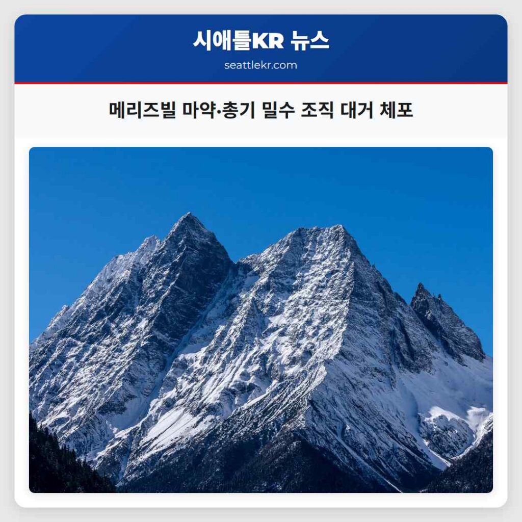 시애틀 최신뉴스 4 메리즈빌 마약·총기 밀수 조직 대거 체포