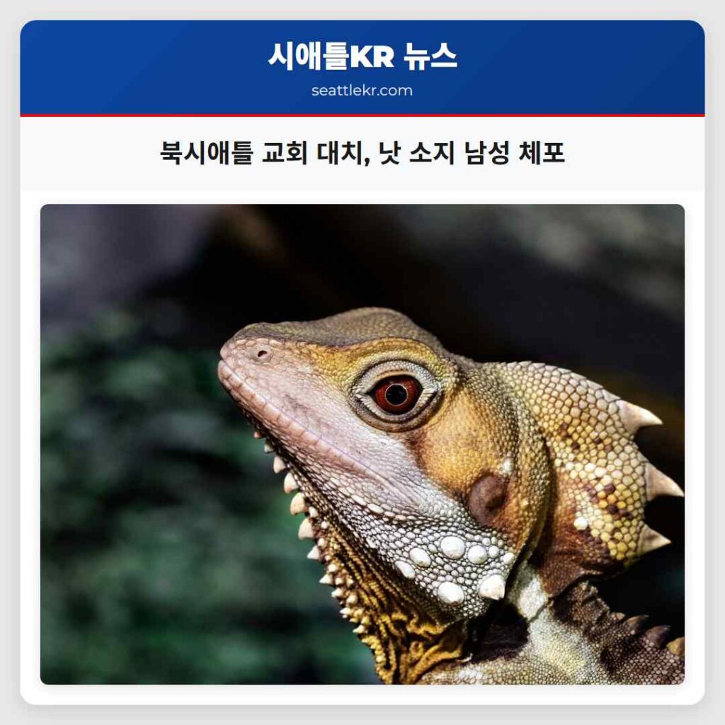 북시애틀 교회 대치, 낫 소지 남성 체포