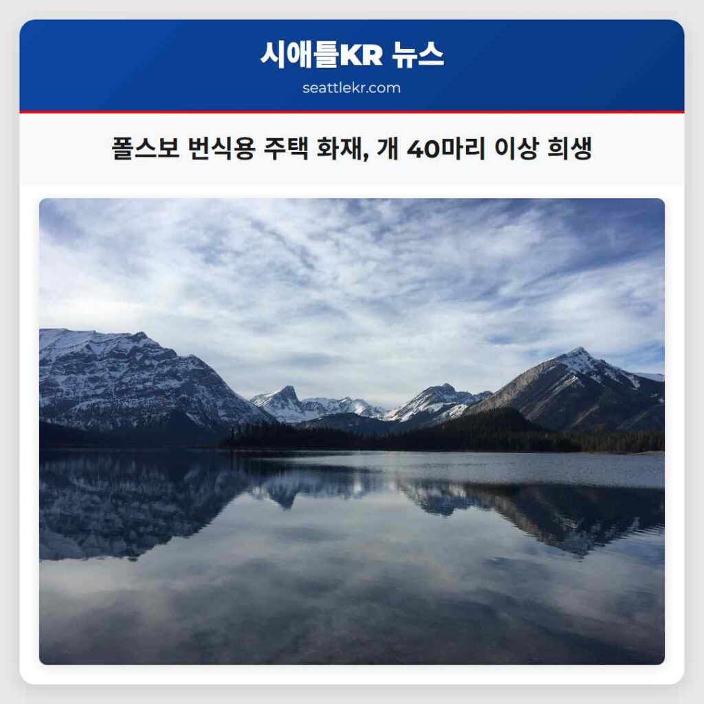 폴스보 번식용 주택 화재, 개 40마리 이상 희생