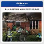 폴스보 개 사육장 화재로 40마리 반려견 사망