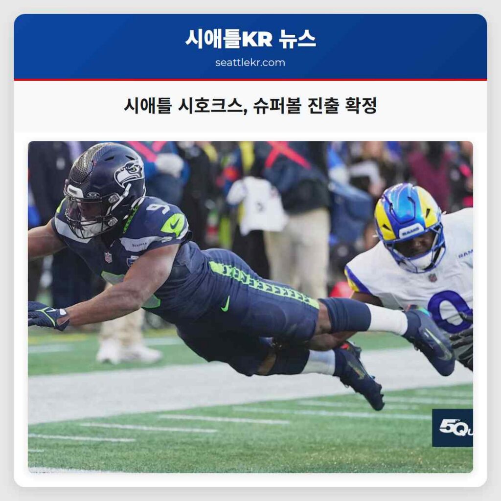 시애틀 시호크스, 슈퍼볼 진출 확정