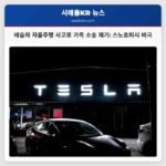 가족 테슬라 자율주행 결함으로 사망 소송 제기 스노호미시 사고