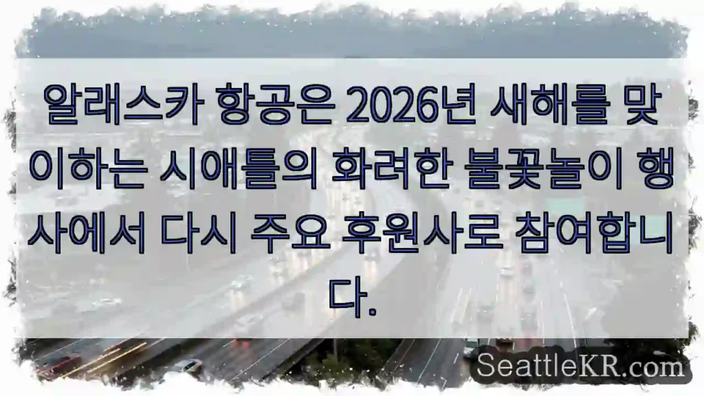 알래스카 항공, 불꽃놀이 후원!