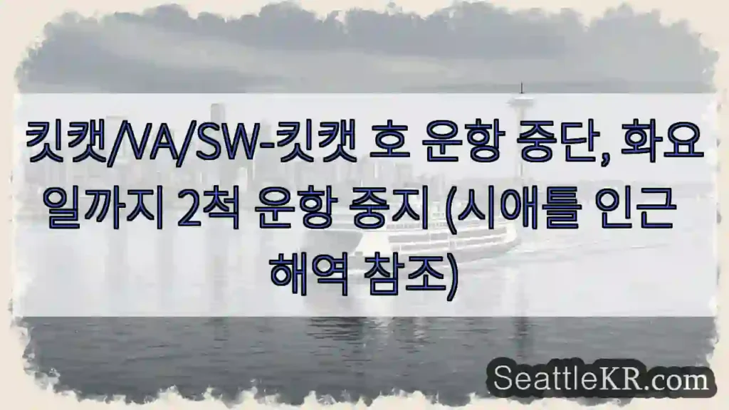 킷캣 호 운항 중단!