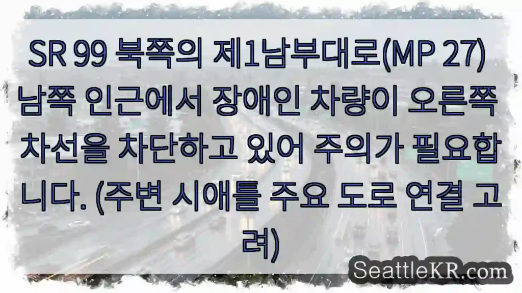 장애인 차량, 차선 주의!