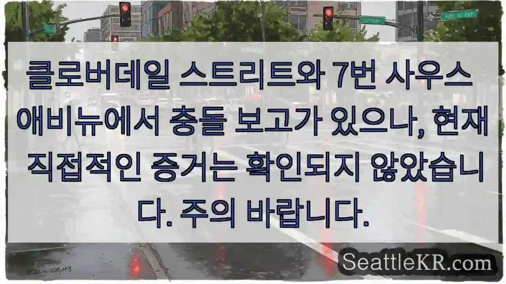 충돌 신고, 확인 중