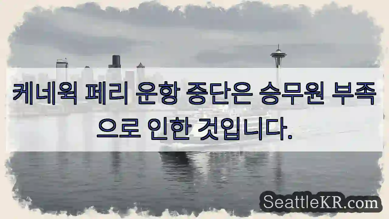 승무원 부족으로 운항 중단