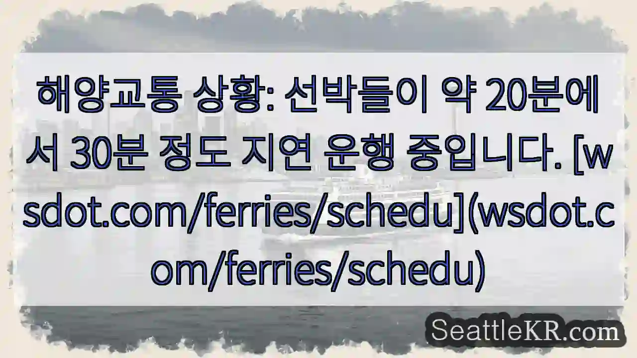 지연 운항 중! ⏳