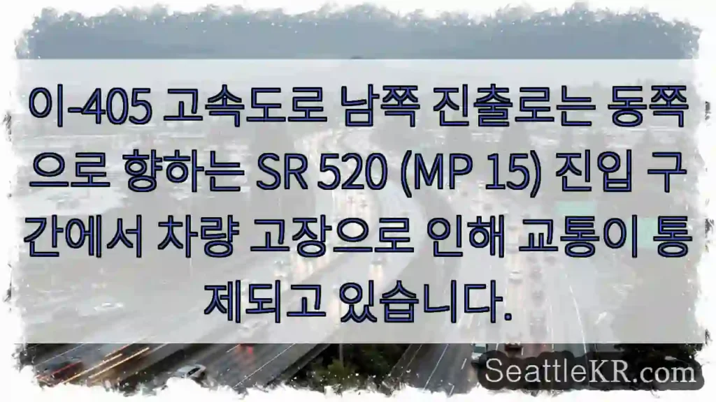 차량 고장, 통제 중