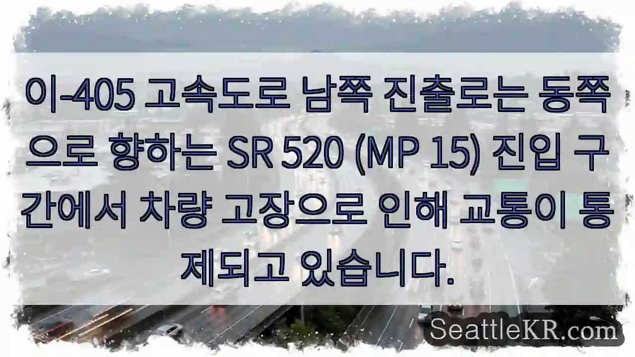 차량 고장, 통제 중