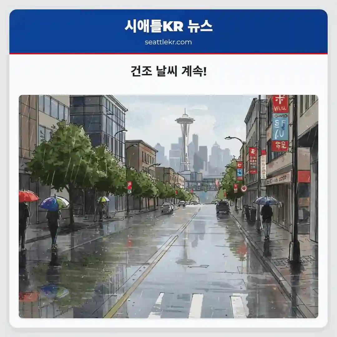 건조 날씨 계속!