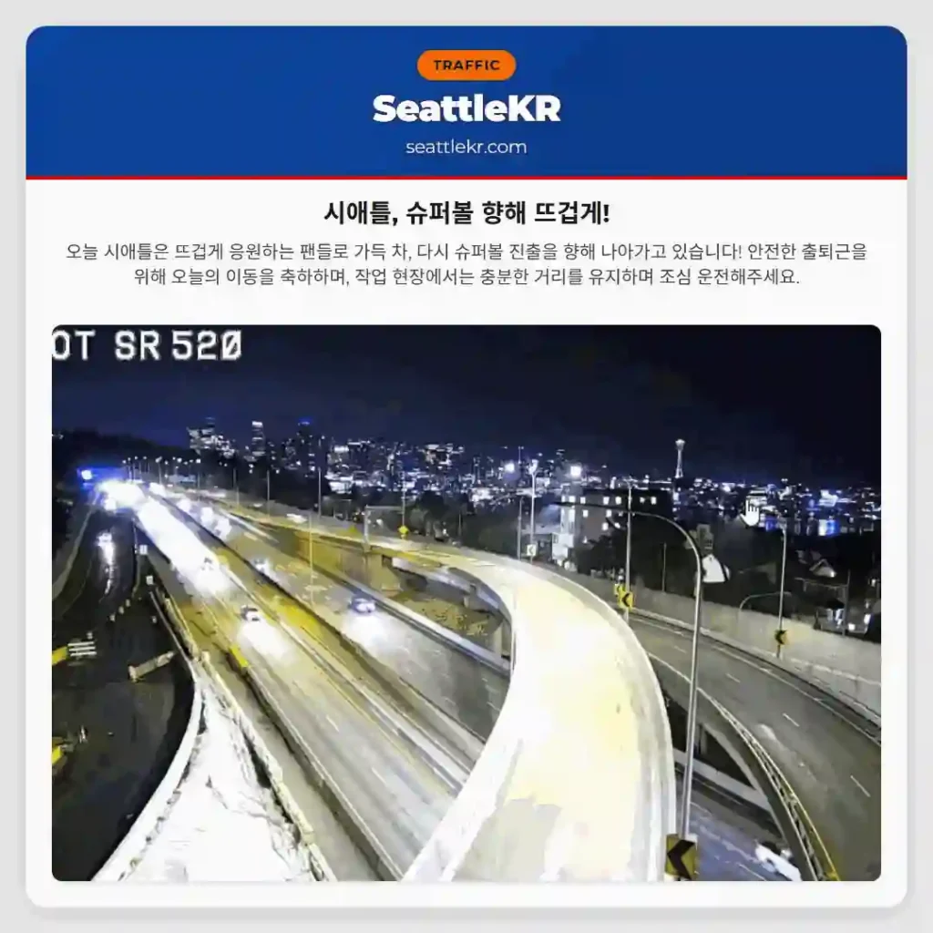 시애틀, 슈퍼볼 향해 뜨겁게!