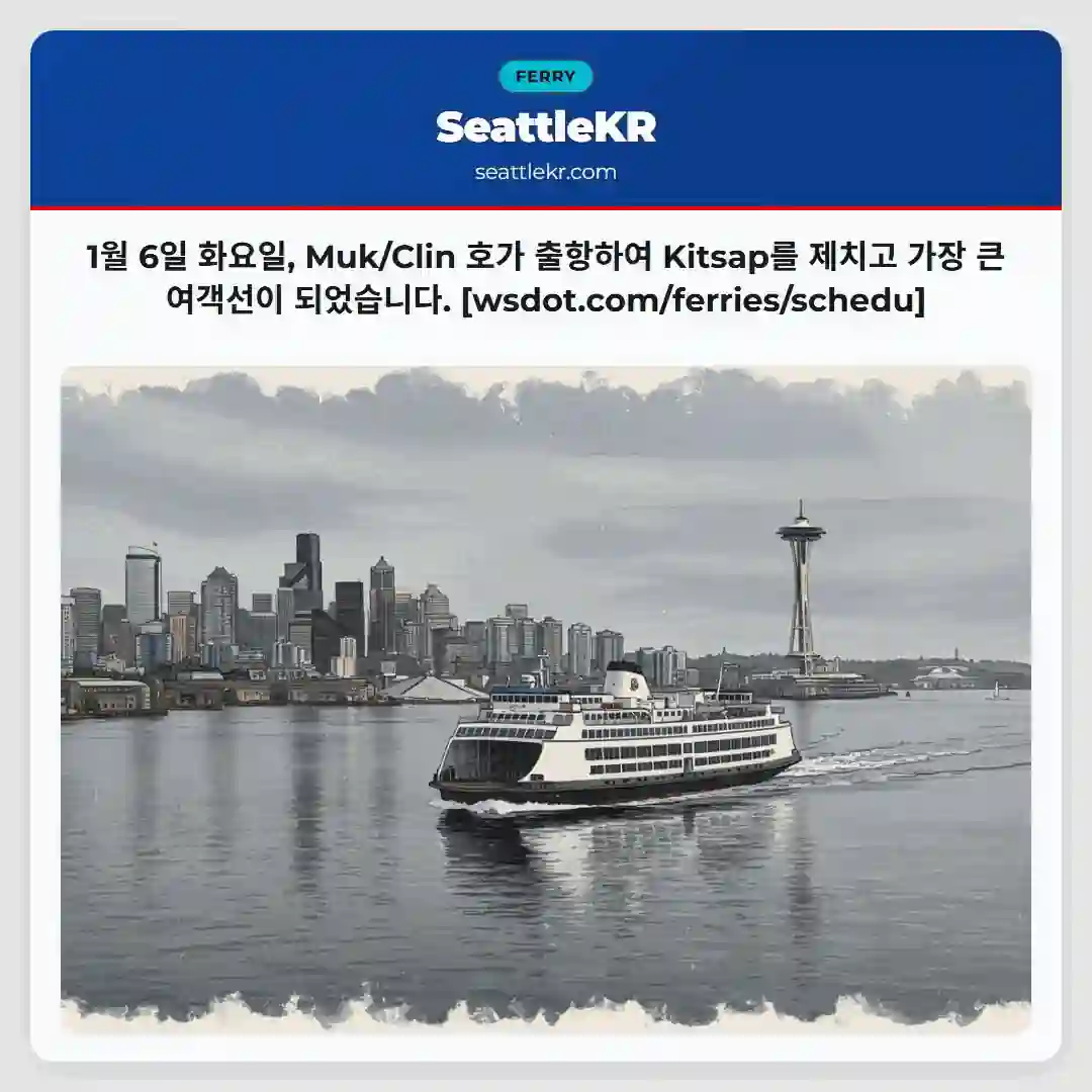 Muk/Clin, 최대 여객선 출항!