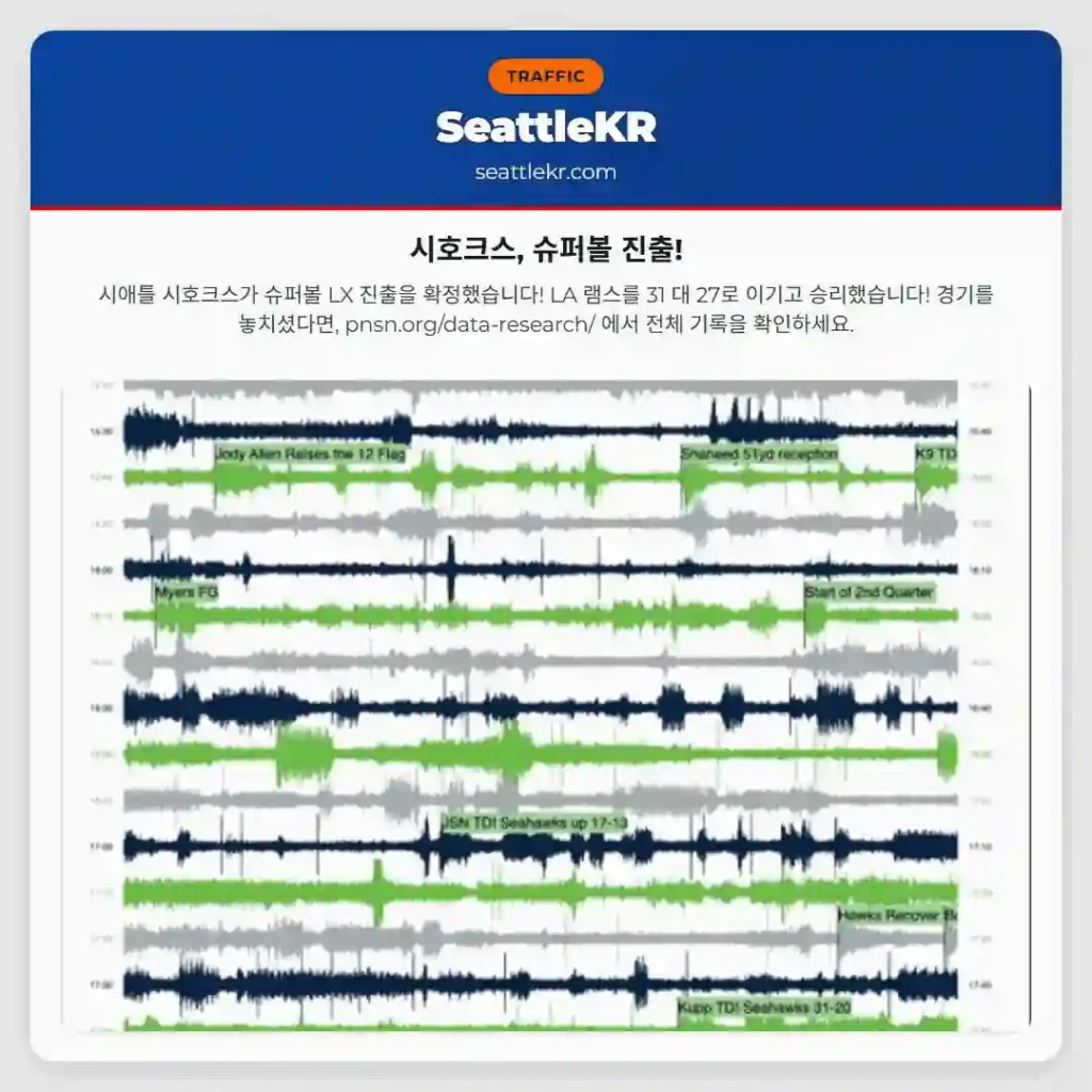 시호크스, 슈퍼볼 진출!