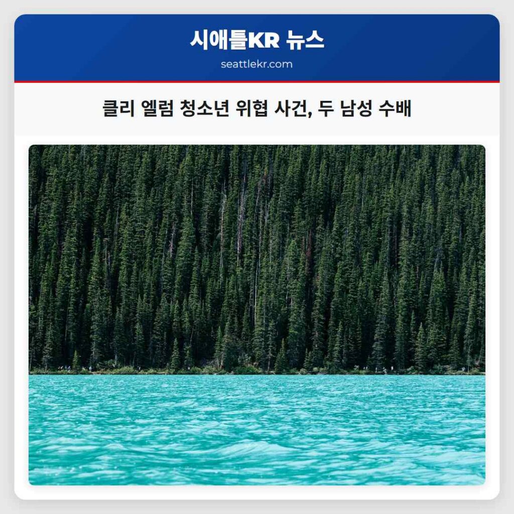 클리 엘럼 청소년 위협 사건, 두 남성 수배