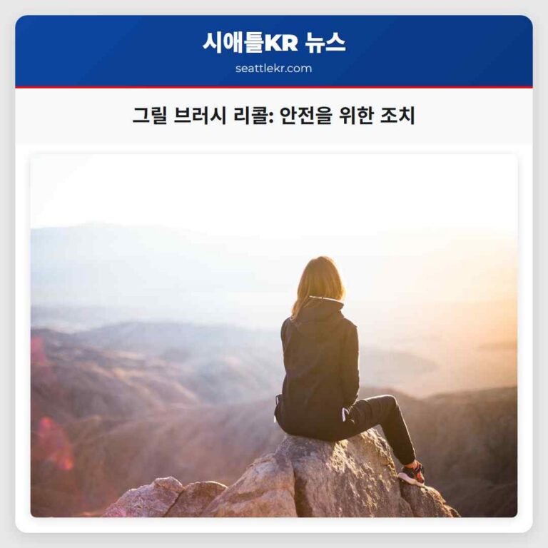 그릴 시즌 앞두고 320만 개 그릴 브러시 리콜 안내