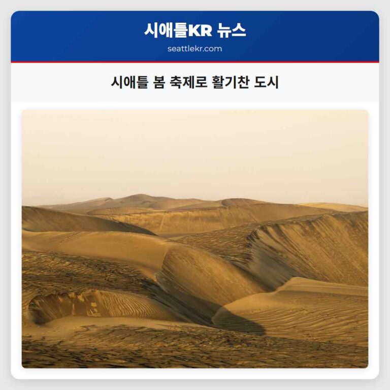 시애틀 봄 축제로 활력 넘치는 도시 풍경