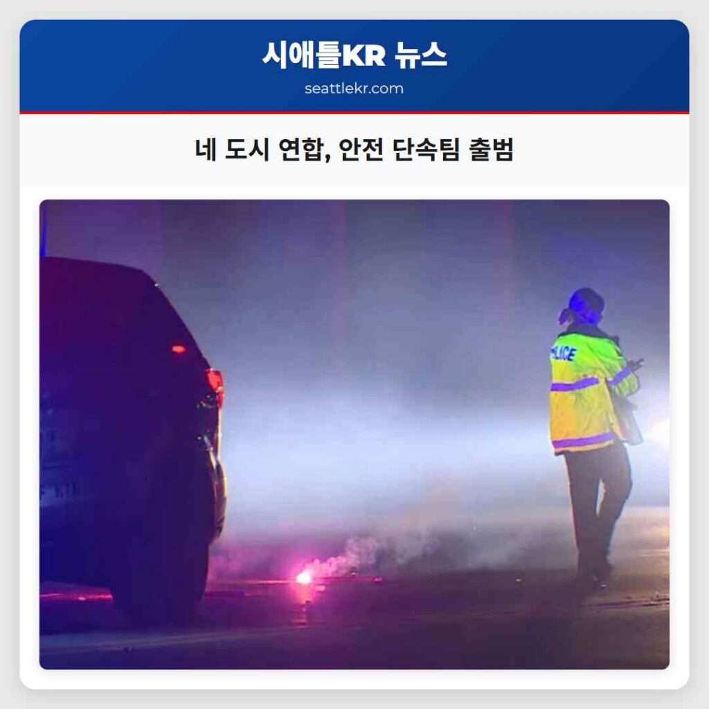 네 도시 연합, 안전 단속팀 출범