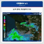 눈/비 혼재, 목요일까지 지속