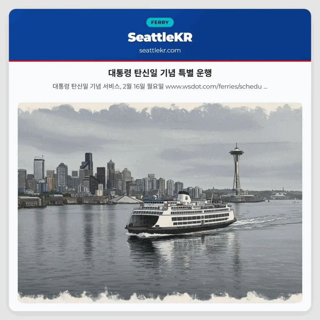 대통령 탄신일 기념 특별 운행