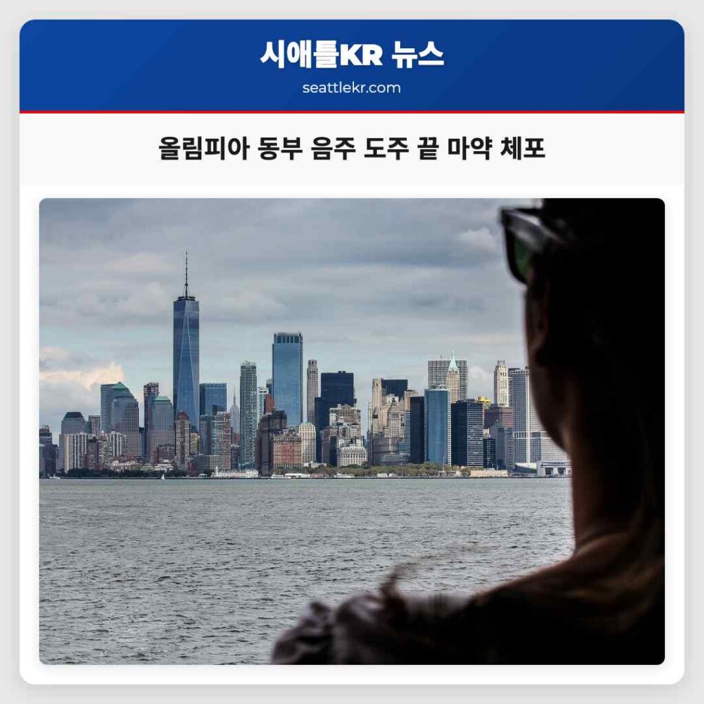 올림피아 동부 음주 도주 끝 마약 체포