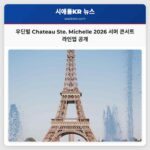 우딘빌 워싱턴 주 Chateau Ste. Michelle 2026 서머 콘서트 시리즈 아티스트 라인업 공개