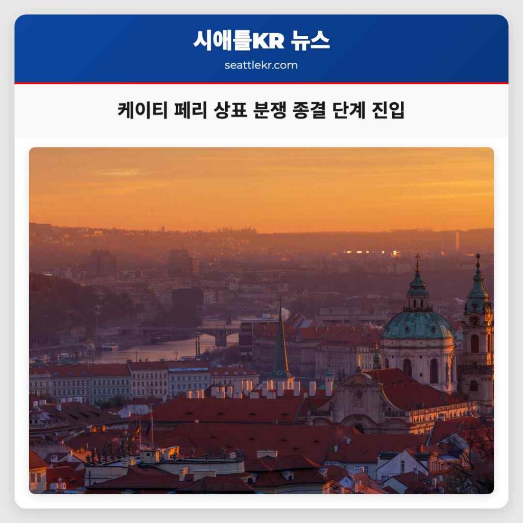 케이티 페리 상표 분쟁 종결 단계 진입