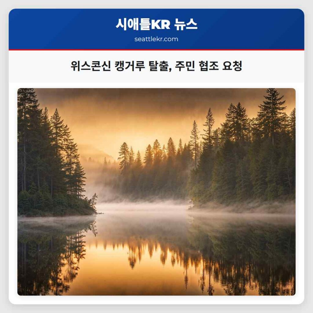 위스콘신 캥거루 탈출, 주민 협조 요청