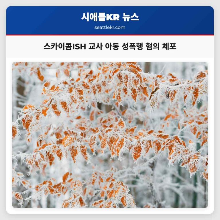 스카이콤ISH 학교구역 교사 아동 성폭행 혐의로 체포돼 학부모 충격