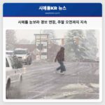 시애틀 주변 강력 눈보라 금요일부터 주말 오전까지 지속