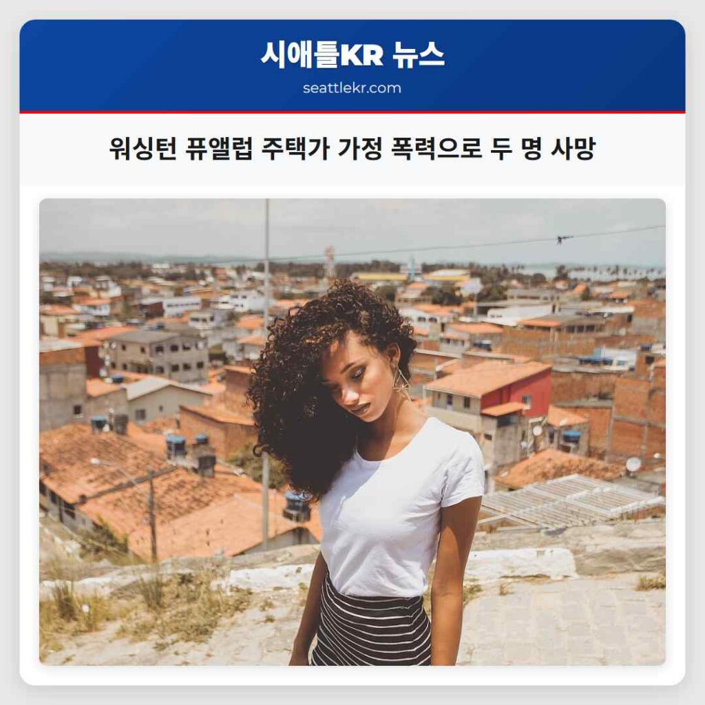 워싱턴 퓨앨럽 주택가 가정 폭력으로 두 명 사망