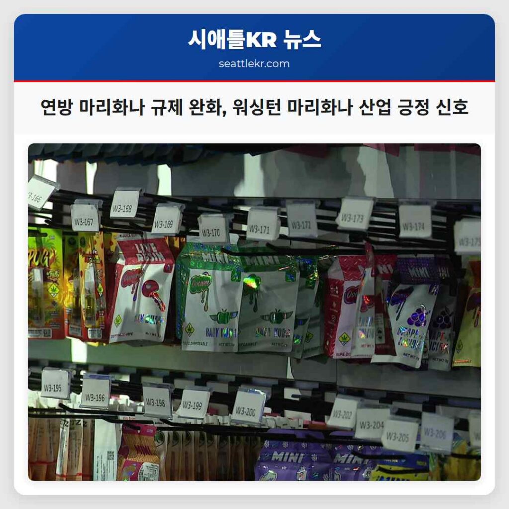 연방 마리화나 규제 완화, 워싱턴 마리화나 산업 긍정 신호