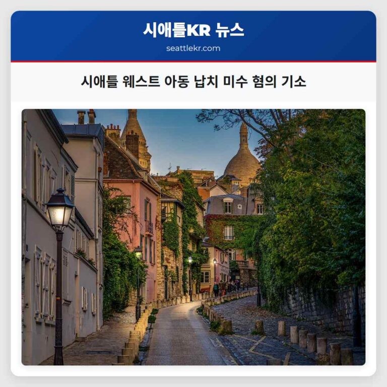 시애틀 웨스트 아동 납치 미수 혐의 기소