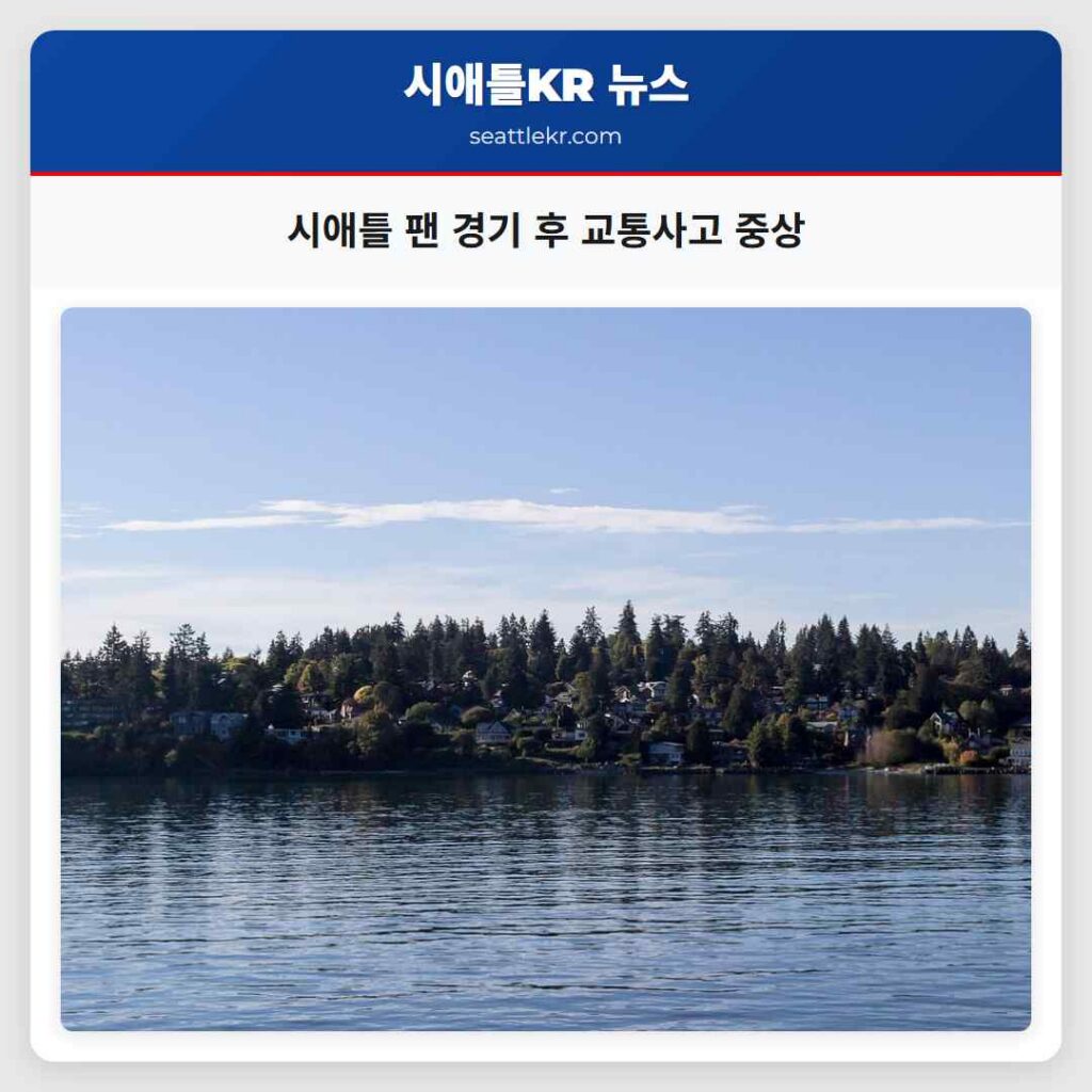 시애틀 팬 경기 후 교통사고 중상