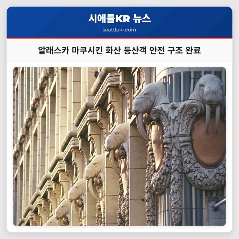 알래스카 마쿠시킨 화산 등산객 안전 구조 완료