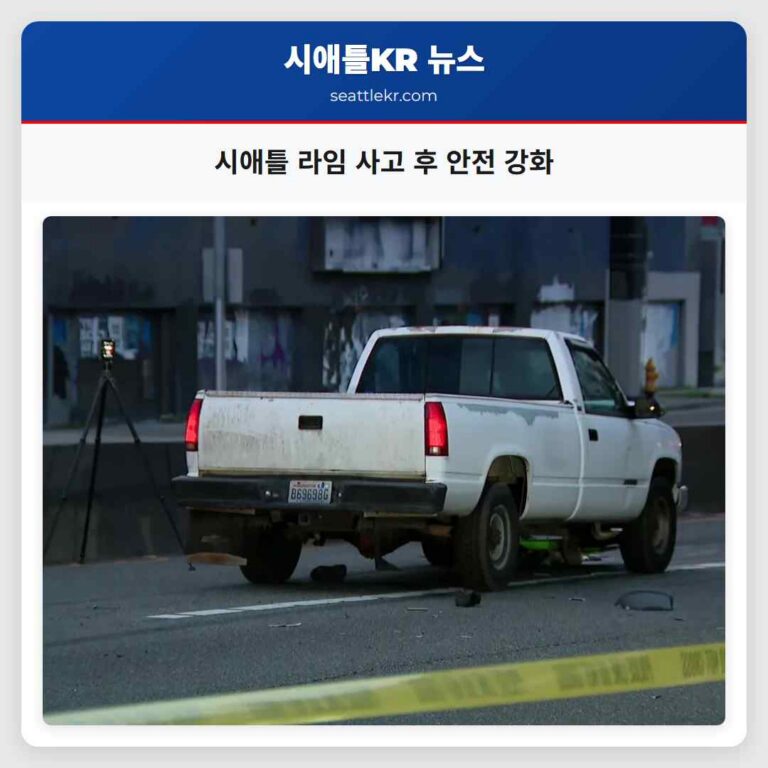 시애틀 라임 사고 후 안전 강화