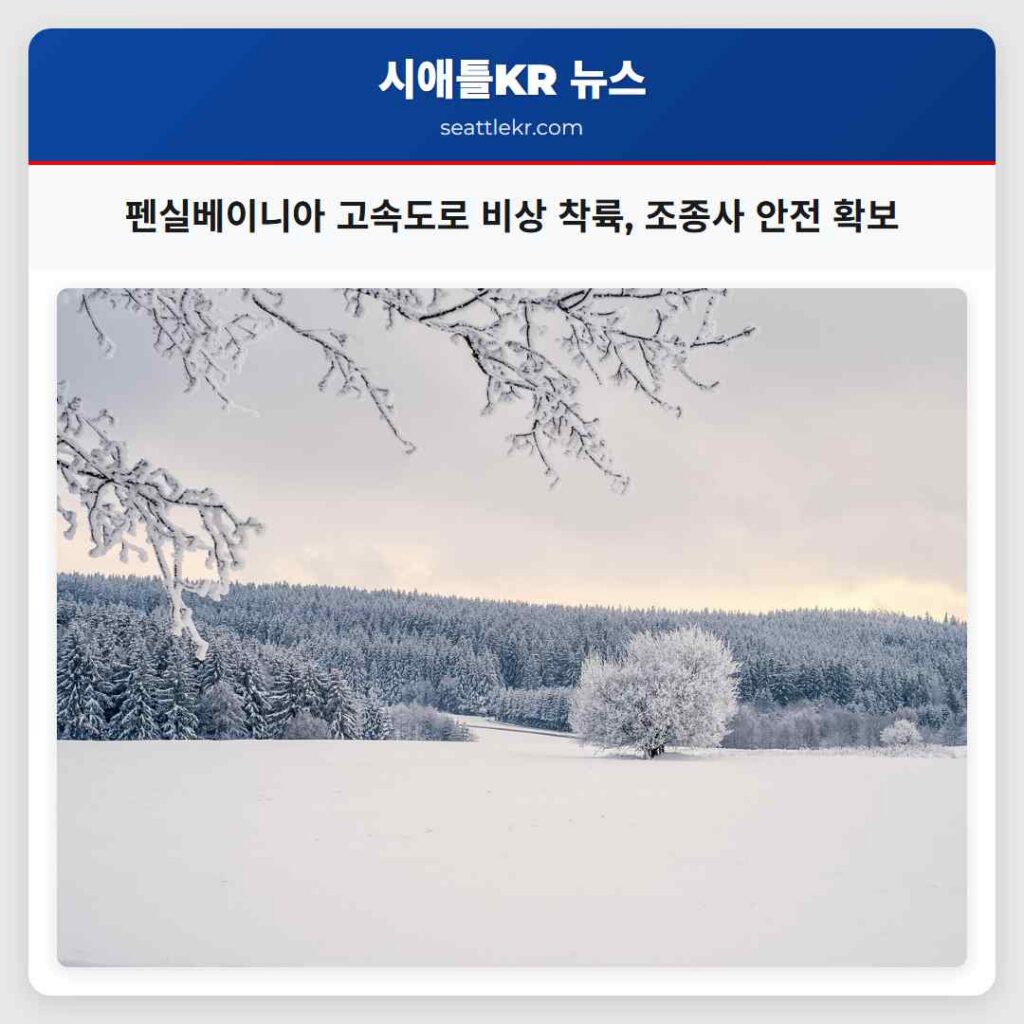 펜실베이니아 고속도로 비상 착륙, 조종사 안전 확보