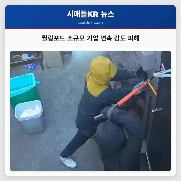 월링포드 소규모 기업 연속 강도 피해