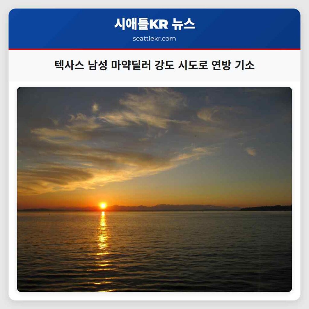 텍사스 남성 마약딜러 강도 시도로 연방 기소