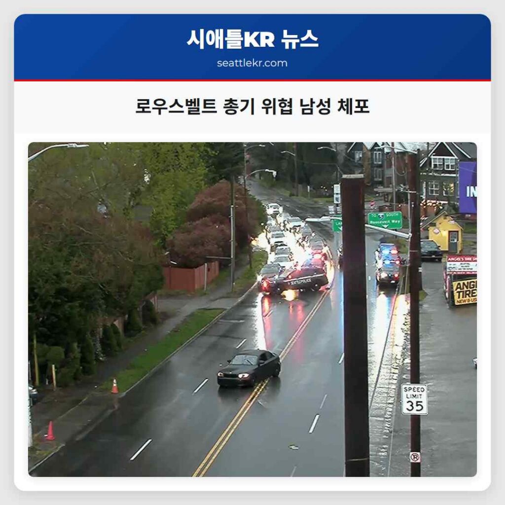 로우스벨트 총기 위협 남성 체포