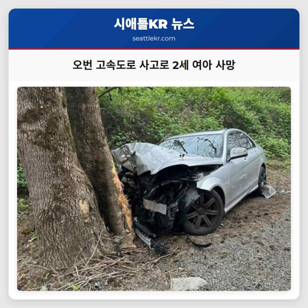 오번 고속도로 사고로 2세 여아 사망