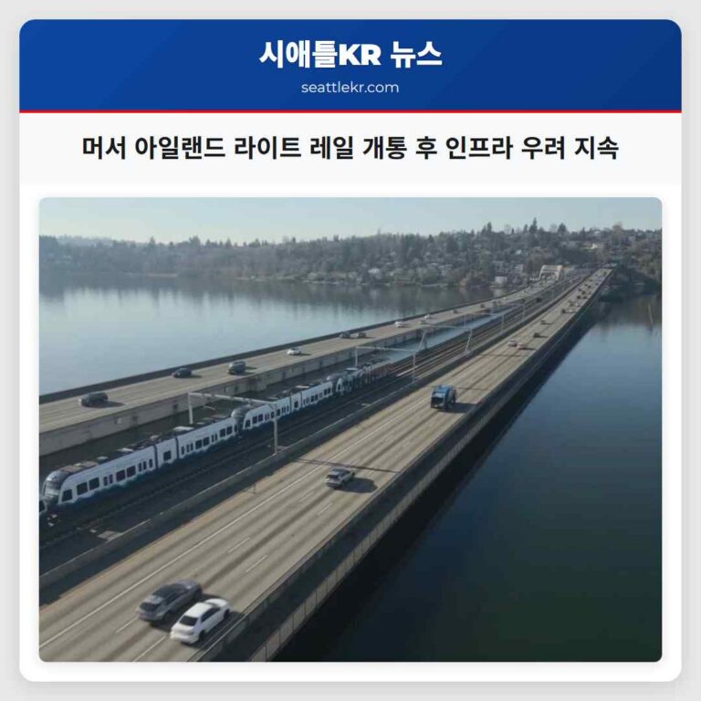 라이트 레일 개통에도 불구하고 머서 아일랜드 인프라 문제 지속